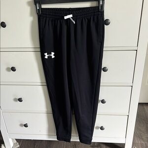 Under Armour Black Sweatpants with White Logo